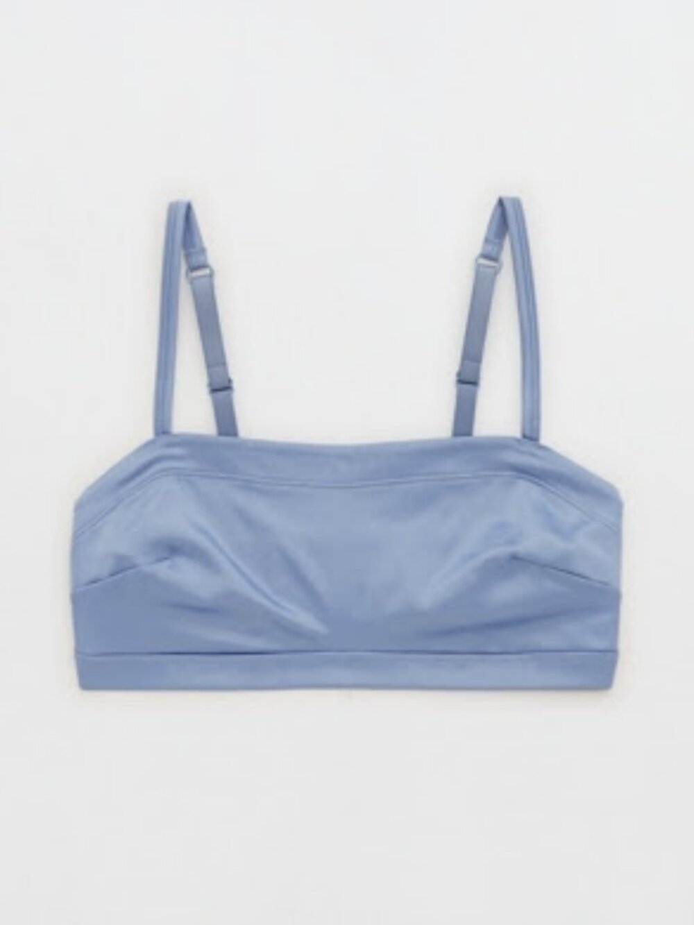 Aerie Light Blue Satin Bralette Tank